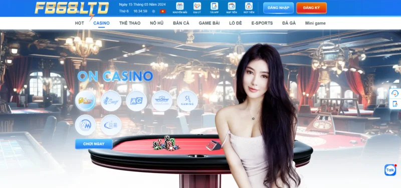 Sân chơi đa dạng của casino fb68